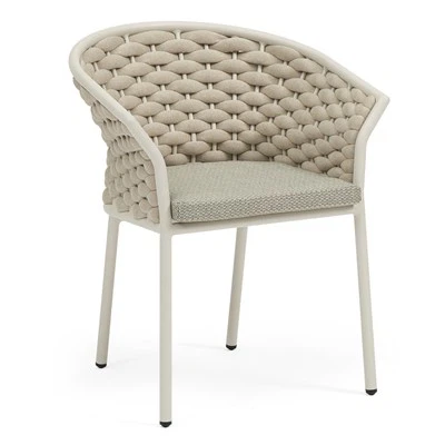 Kudotut köysi ravintolatuolit