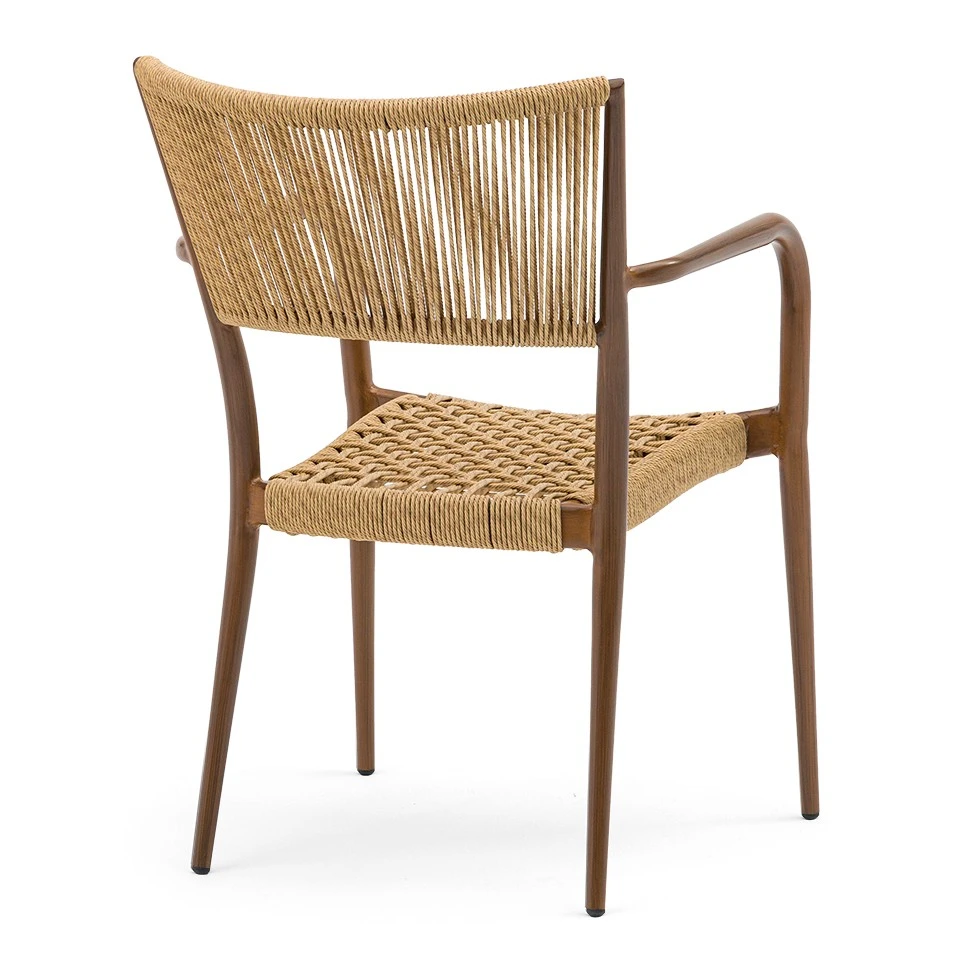 PE Rope Cafe Outdoor Chairs factory