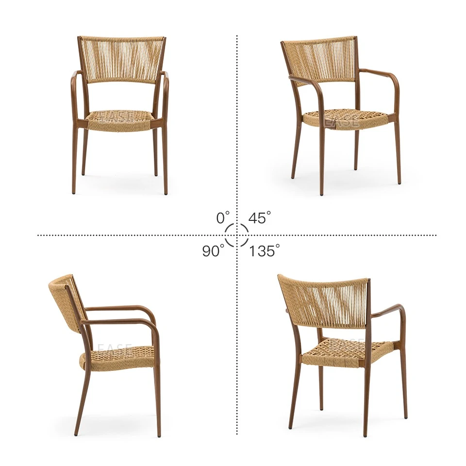 PE Rope Cafe Outdoor Chairs best